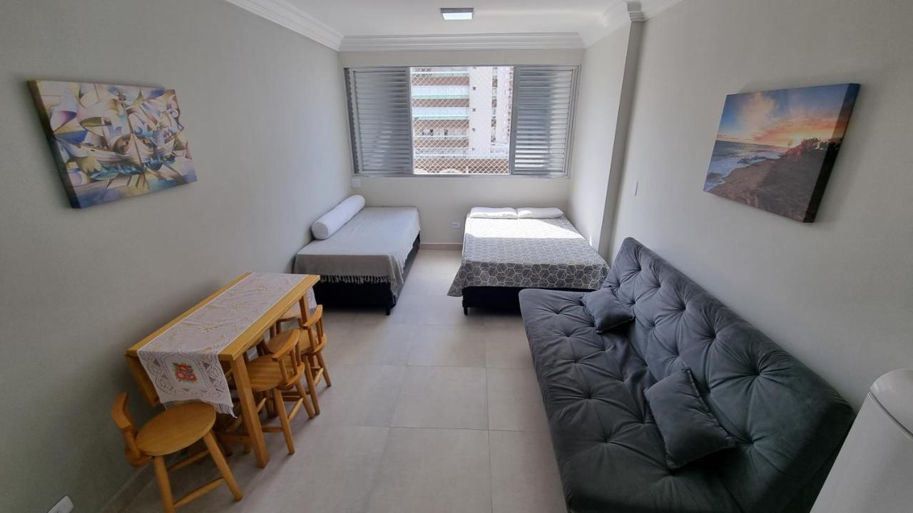 Апартаменты Apartamento Kit Praia Grande Na Guilhermina Frente Mar Экстерьер фото