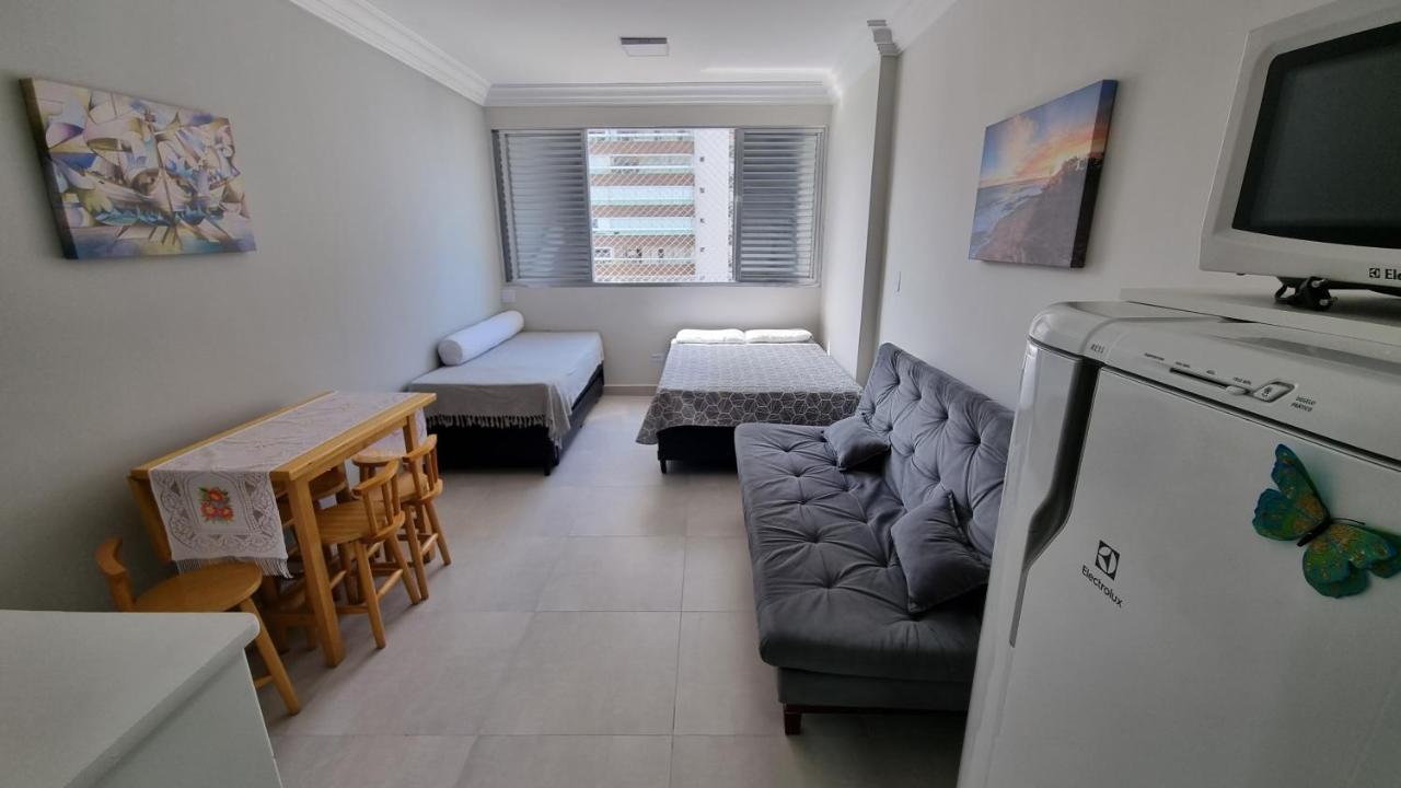 Апартаменты Apartamento Kit Praia Grande Na Guilhermina Frente Mar Экстерьер фото