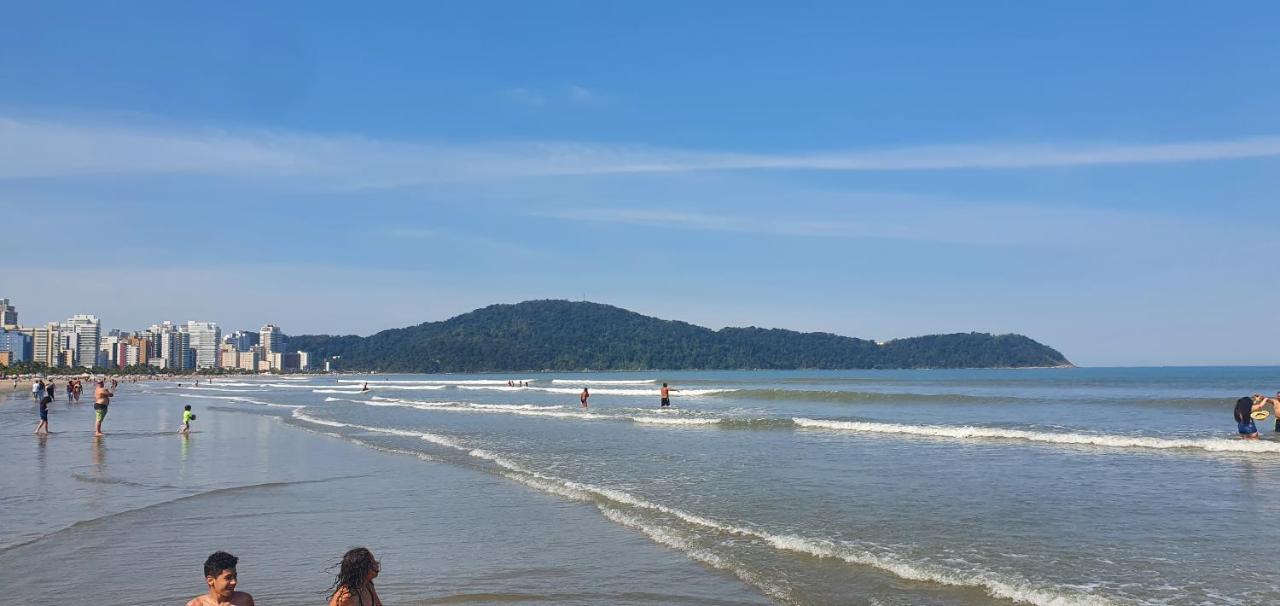 Апартаменты Apartamento Kit Praia Grande Na Guilhermina Frente Mar Экстерьер фото