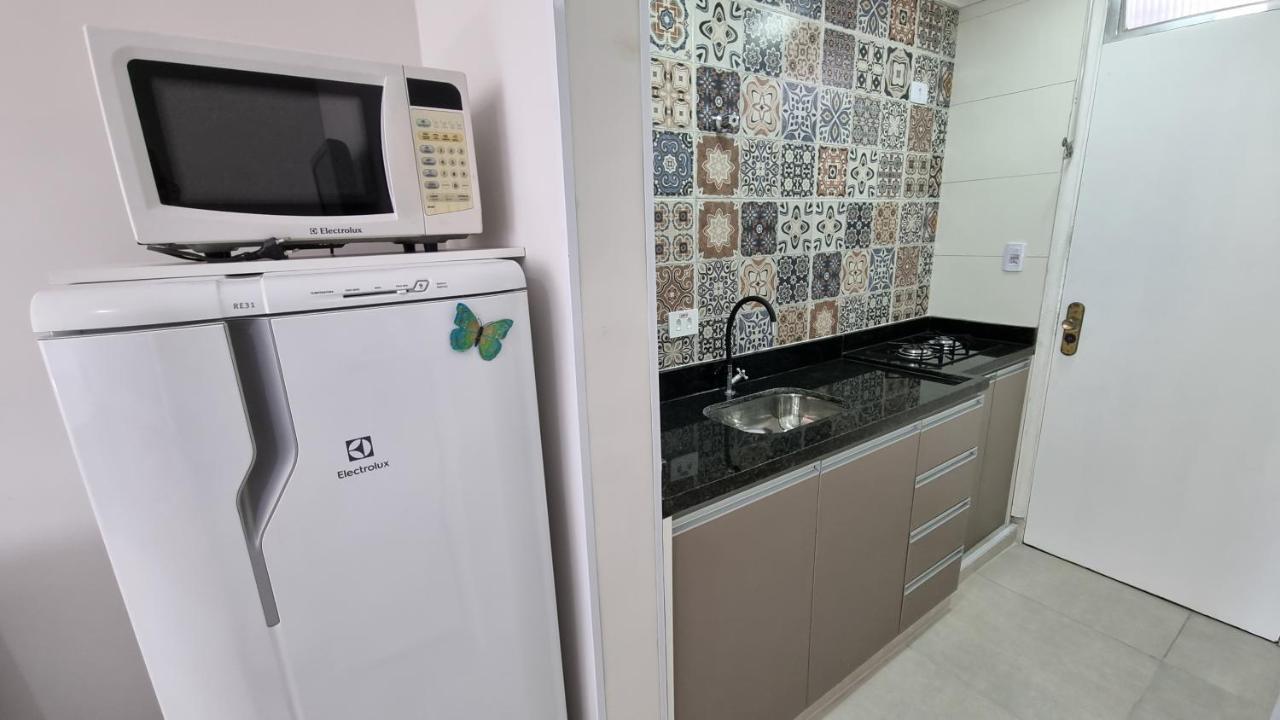 Апартаменты Apartamento Kit Praia Grande Na Guilhermina Frente Mar Экстерьер фото