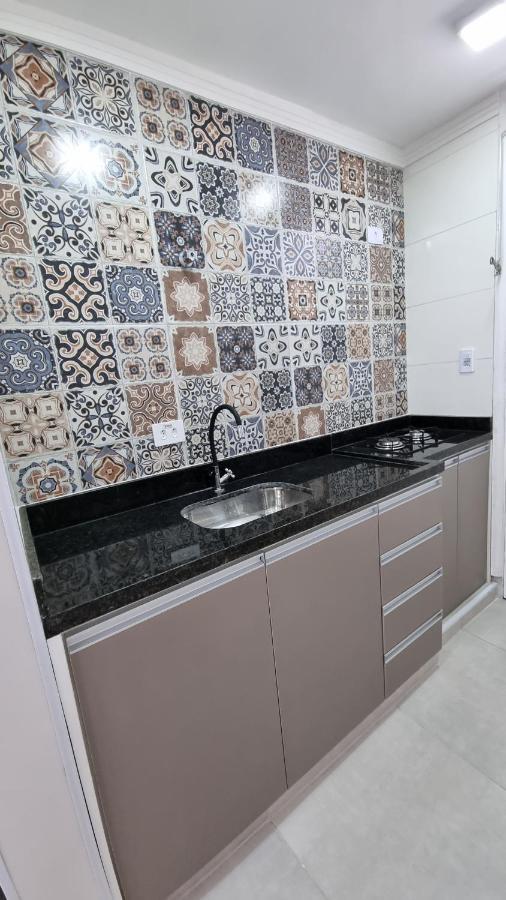 Апартаменты Apartamento Kit Praia Grande Na Guilhermina Frente Mar Экстерьер фото