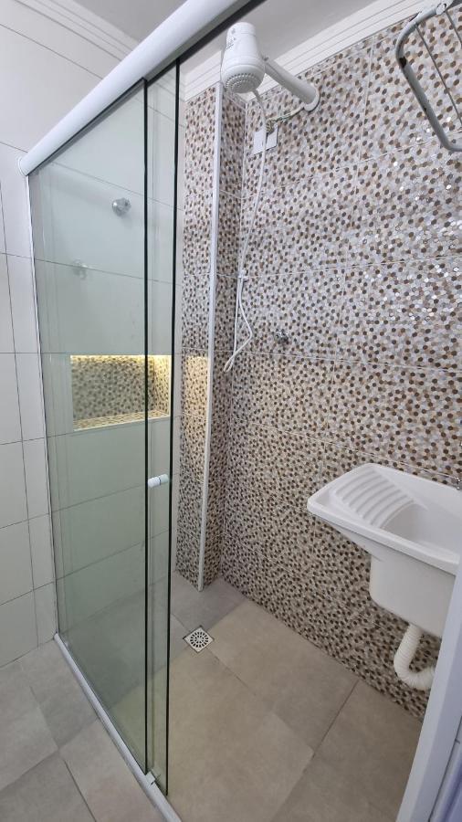 Апартаменты Apartamento Kit Praia Grande Na Guilhermina Frente Mar Экстерьер фото