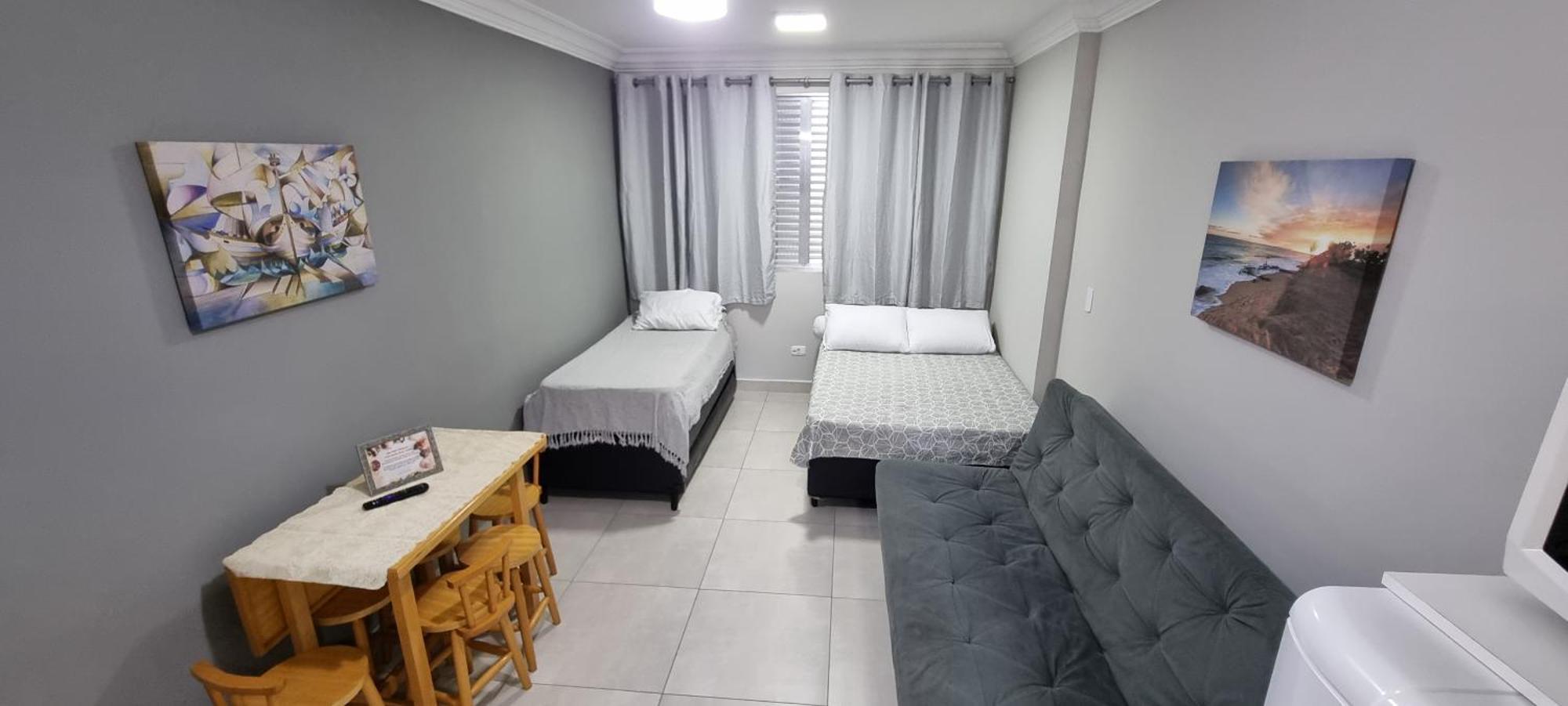 Апартаменты Apartamento Kit Praia Grande Na Guilhermina Frente Mar Экстерьер фото
